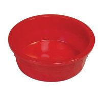 Van Ness Heavyweight Translucent Crock Dish Dog Bowl, Large, 52 Oz, Red