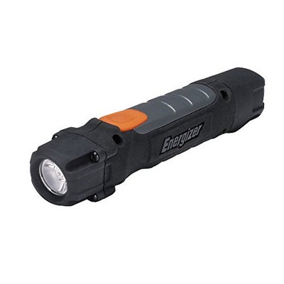 2 Pack - Energizer Hard Case LED Spotlight, Black, 600 Lumens, AA Batteries Included