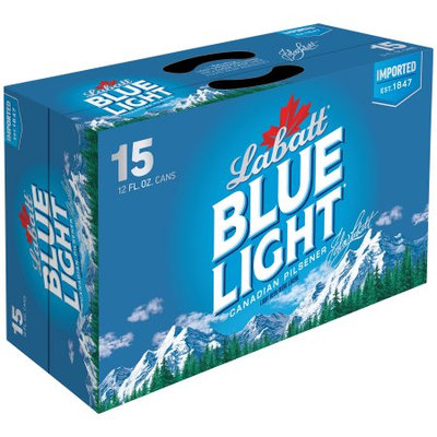 Labatt Blue Light Canadian Pilsener 15â 12 fl. oz. Cans