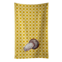 Rotkappe Mushroom on Basketweave Kitchen Towel BB7212KTWL