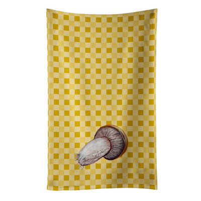 Rotkappe Mushroom on Basketweave Kitchen Towel BB7212KTWL