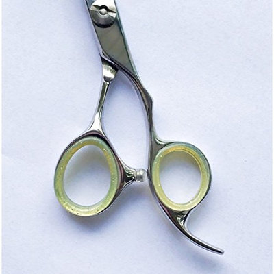 10 Yellow Gold Color Barber Hair Shears Scissors Finger Rings Grips Inserts 5 Large + 5 Small, Soft Rubber Ring Sizer