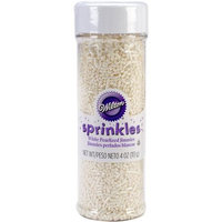 Wilton Jimmies Sprinkles 4 Ounces White Pearl