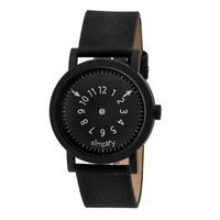 Simplify The 2300 Men's Suede - Overlaid Leather Strap Watch