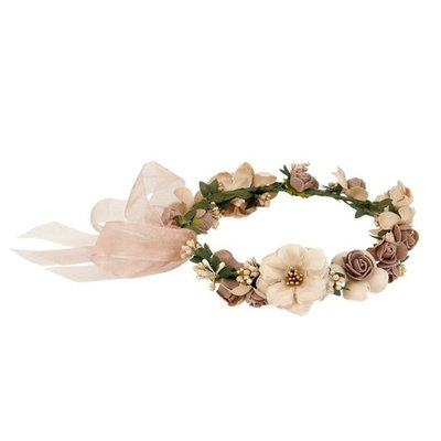 WINOMO Women Girls Flower Headbands Crown Wedding Bridal Hair Wreath Floral Headband Garland