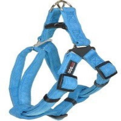 Dogline M8102-2 15-19 L x 0. 63 W inch Comfort Microfiber Step-In Harness, Blue