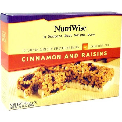NutriWise - Cinnamon & Raisins Diet Protein Bars (7 bars)