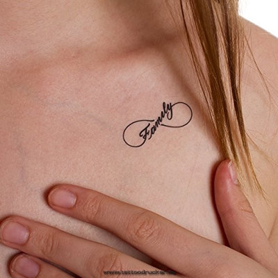 2 x Eternity Tattoo Set - 8-piece Infinty Symbol Tattoo Set (2)