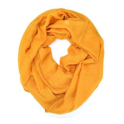 Solid Color Soft Infinity Loop Scarf with Glitter (G