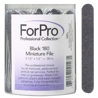 For Pro Mini Black Foam Boards 180/180 Grit, 3.5 Inch x .5 Inch, 50 Count