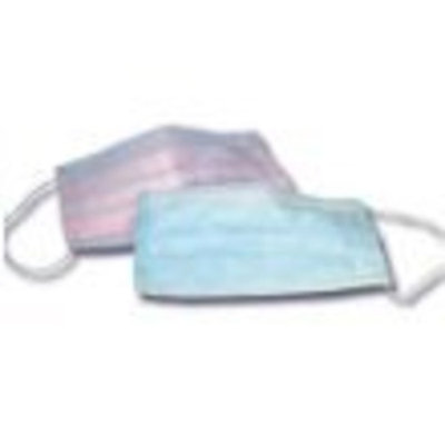 Disposable BLUE Earloop Face Mask, Filters Bacteria 3 PLY 50/bx