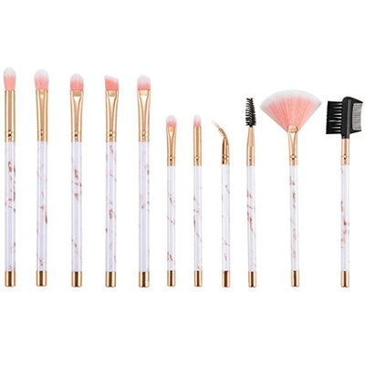 Kim88 Makeup Brushing Suit 11Pcs Marble Eye Brush Eyelash Blush Brush Makeup Tools