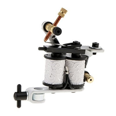 MagiDeal Coil Tattoo Machine Dual 10 Wrap Coils Alloy Tattoo Frame Tattooing Gun for Liner Shader for Tattoo Needle Supply Beauty Body Care