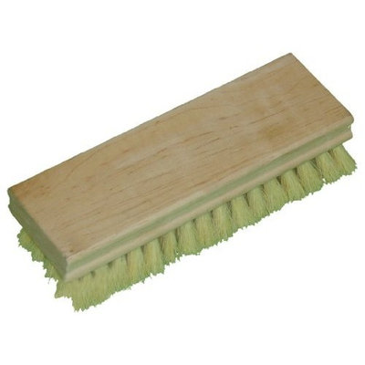 Zephyr 52207 Tampico Hand Scrub Brush with Square Wood Block, 7
