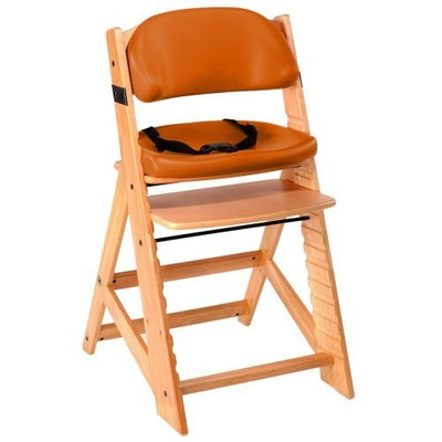 Keekaroo Height Right Kids Chair with Comfort Cushions - Lime - Espresso Base