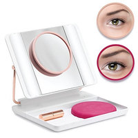 Spotlite HD Magnifying LED Lighted Makeup Vanity Mirror | Professional, Portable, Travel Friendly, Rechargeable with 1x 5x 10x Magnifications, by J.O.I. (FRENCH TIPS)