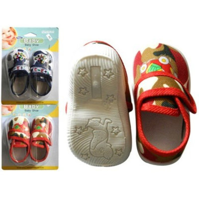 Familymaid Print Baby Shoes With Mushroom Sole(pack Of 24)