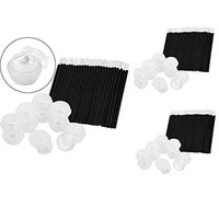 Jili Online Eye Lip Makeup Comestics kit Set - 150 Disposable Lip Brush Applicator Wand and 30 Empty Eye Cream Container Jar