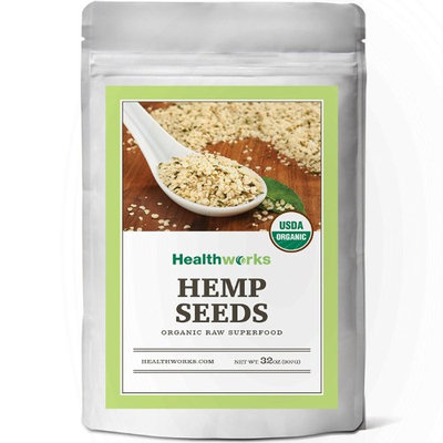 Healthworks Hemp Seeds Shelled Raw Organic, 2lb