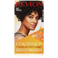 Revlon Colorsilk Moisture Rich Hair Color, Jet Black No. 10, 1 Count