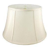 Round Bouilotte Lampshade in Eggshell (20 in. Diam x 11.25 in. H)