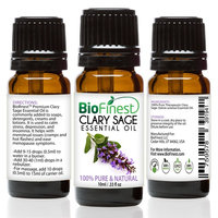BioFinest Clary Sage Oil - 100% Pure Clary Sage Essential Oil - Premium Organic - Therapeutic - For Aromatherapy - Boost Confidence - Improve Hormonal Balance - with E-Book and Dropper (100ml)