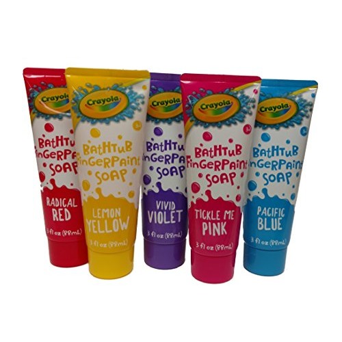 Crayola Bathtub Finger Paint Soap 5 Pack New Vibrant Colors, image size:500x500