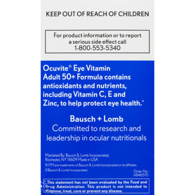 Ocuvite Eye Vitamin & Mineral Supplement, Adult 50+ 50 ea by AB