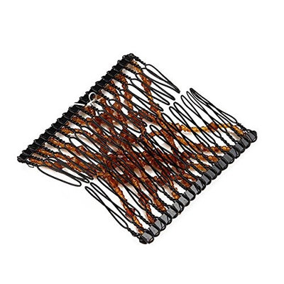 Lurrose EZ Magic Pearl Stretching Hair Combs Double Clips Hair Decoration Comb for Women Girls Hair Beauty(Random Color)