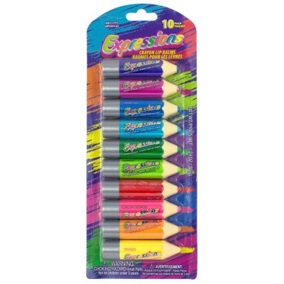 Expressions Lip Crayons, 10 Ct