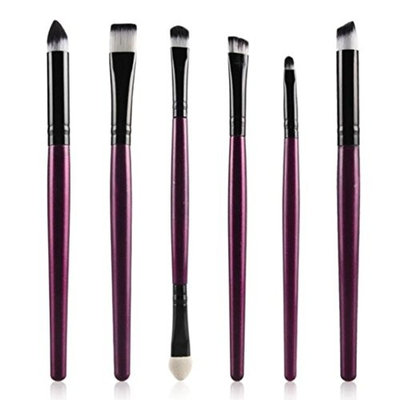 Esharing New 6Pcs Cosmetics Makeup Brush Set,Silky Soft for Lip Eyebrows Eyelashes Eyes and Cheeks Beauty Makeup