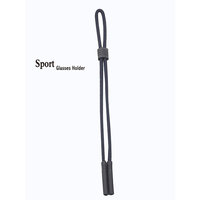 No Tail Adjustable Sports Eyewear Retainer - Black - Eyeglass Holder Cord