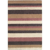 Couristan Moonwalk Celestial Stripes Rug, Cream/Cameo Rose