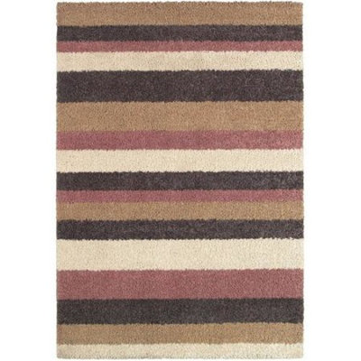 Couristan Moonwalk Celestial Stripes Rug, Cream/Cameo Rose