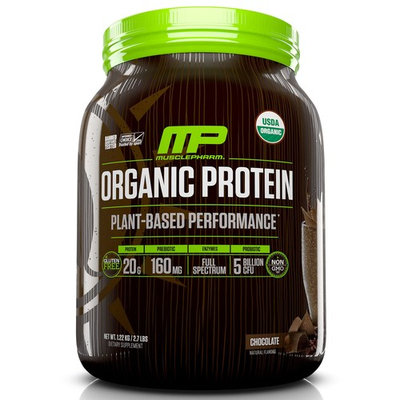 MusclePharm Natural, Organic Protein, Plant-Based Performance, Chocolate, 2.7 lbs (1.22 kg)
