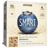 Detour SMART Blueberry Whole Grain Oatmeal Protein Nutrition Snack Bar