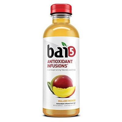 Bai Flavored Water, Malawi Mango, Antioxidant Infused Drinks, 18 Fluid Ounce Bottles, 12 Count