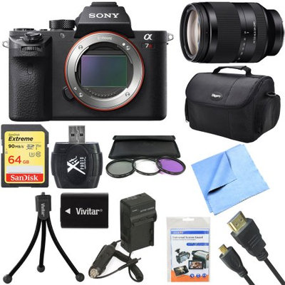 Sony a7R II Full-frame Mirrorless Interchangeable 42.4MP Camera 24-240mm Lens Bundle