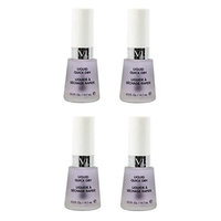 Revlon Liquid Quick Dry, 0.5 Ounce (4 Pack) + FREE Travel Toothbrush, Color May Vary