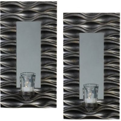 Elements 2-piece Mirror Wall Sconce Set