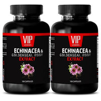 Echinacea root extract - ECHINACEA AND GOLDENSEAL ROOT EXTRACT - Natural pain relief supplements - 2 Bottles 200 Capsules