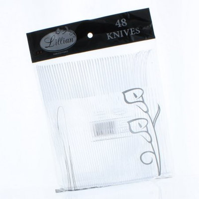 King Zak Ind Lillian Tablesettings 80249 Clear Knife Lillian Bag - 1152 Per Case