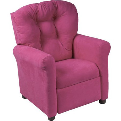 Ace Bayou Corp Ace Bayou 64963 JUVENILE RECLINER TRADITIONAL RACY PINK MICROFIBER