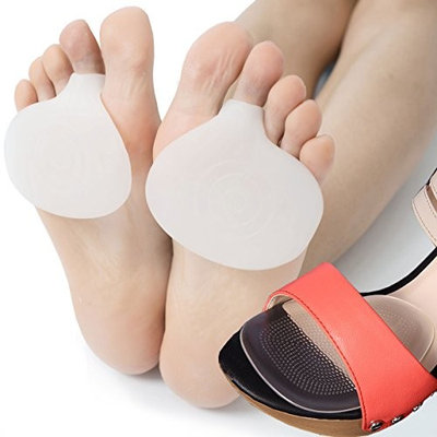 DR JK Ball of Foot Cushions - 2 Pairs Metatarsal Pads for Instant Pain Relief