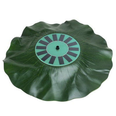 Lotus Leaf Solar Power Fountain Water Pump Kit Garden Pool Pond Water Pump 1.4W