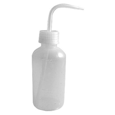SODIAL(R) 250mL 8OZ Capacity Tattoo Wash Clear White Plastic Green Soap Squeeze Bottle