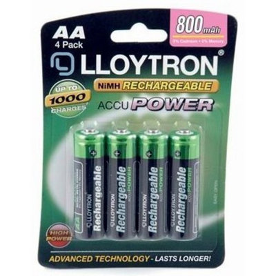 Lloytron-4 X Aa 800 Mah Rechargeable Batteries