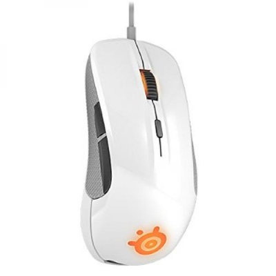 Steeseries Steelseries Rival 1000HZ 50-6500 Cpi Soft Touch Coating Optical Gaming Mouse White