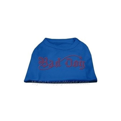 Ahi Bad Dog Rhinestone Shirts Blue Med (12)
