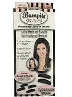 Toner Depot Black Bumpits Snaps Hair Volumizing Leave-in Inserts, Dark Brown/black Lifts Hair